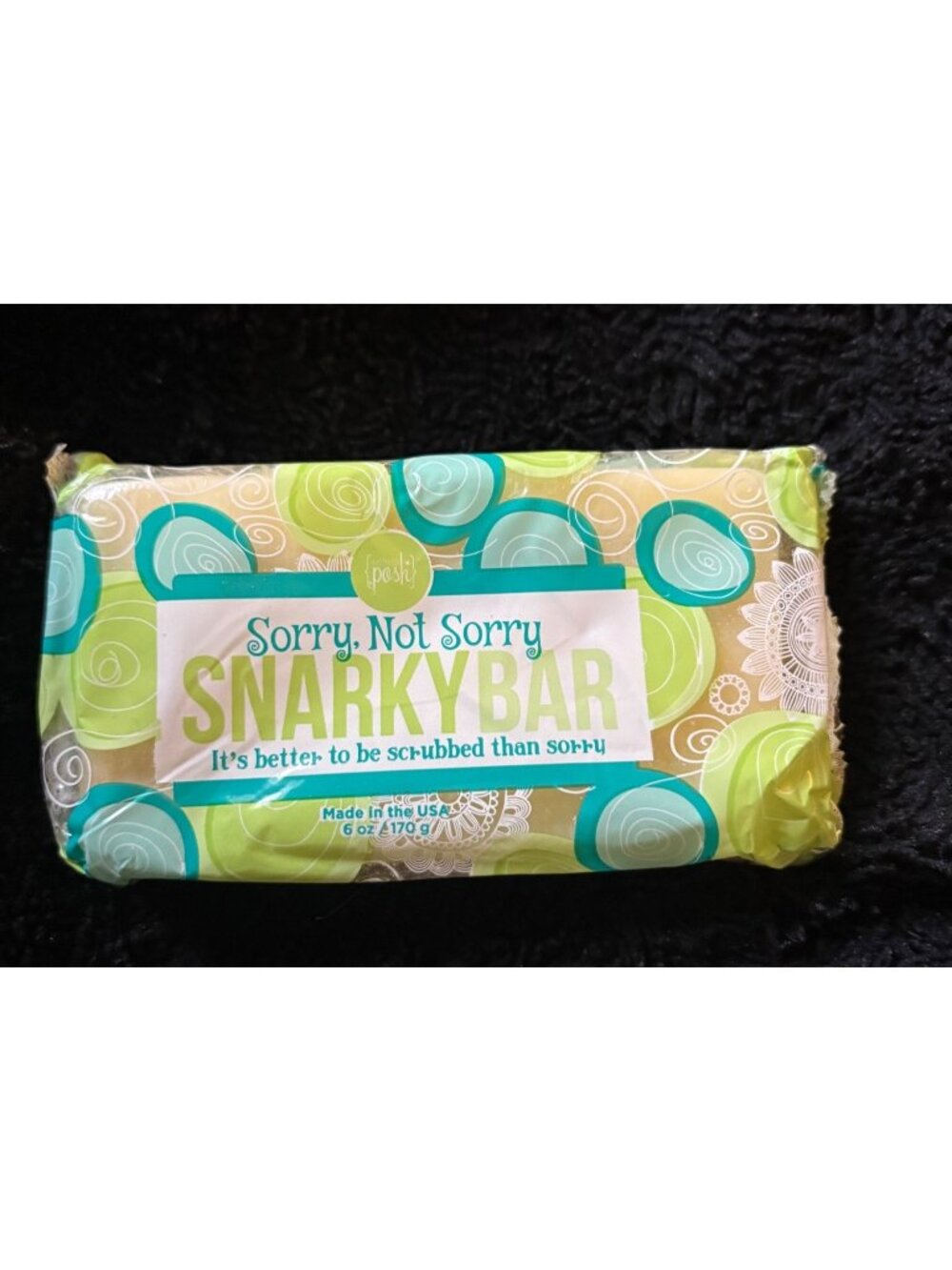 Sorry Not Sorry Snarky Bar Perfectly Posh 6 Oz Exfoliating Soap Bath Milk Honey